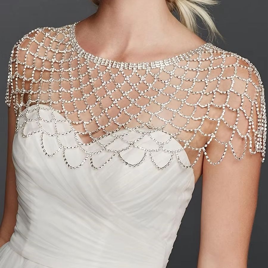 Body Jewelry Luxury - Luxury tassel shoulder chain bridal jewelry