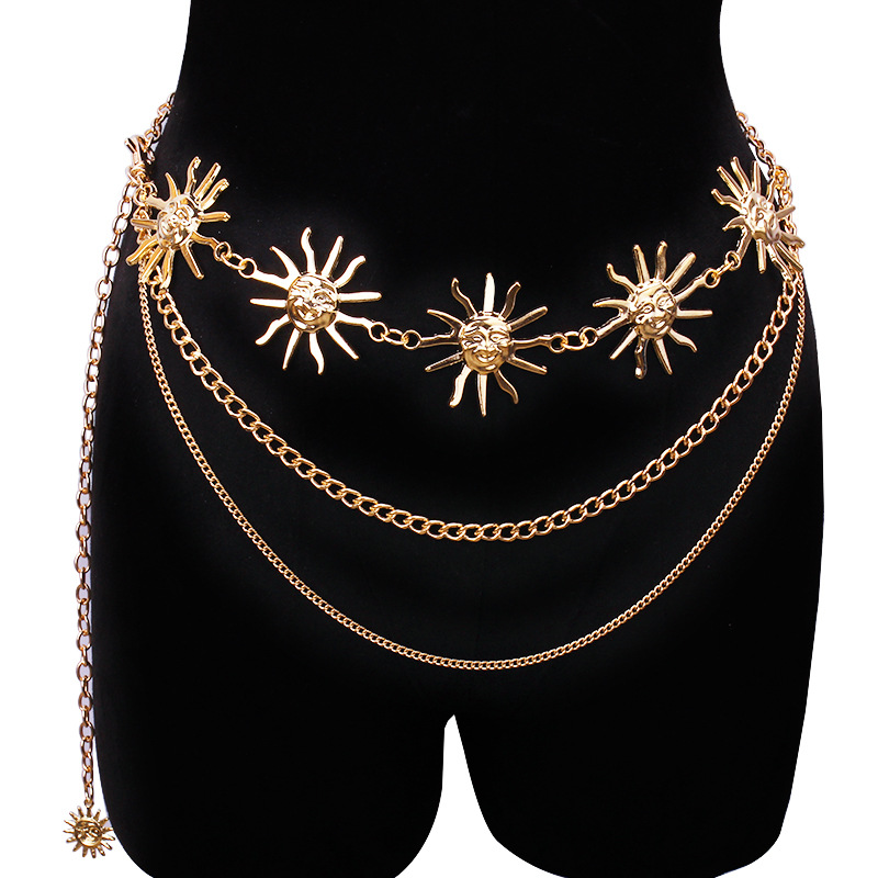 Body Jewelry Types - Chunky Multilayer Punk Gothic Moon Sun