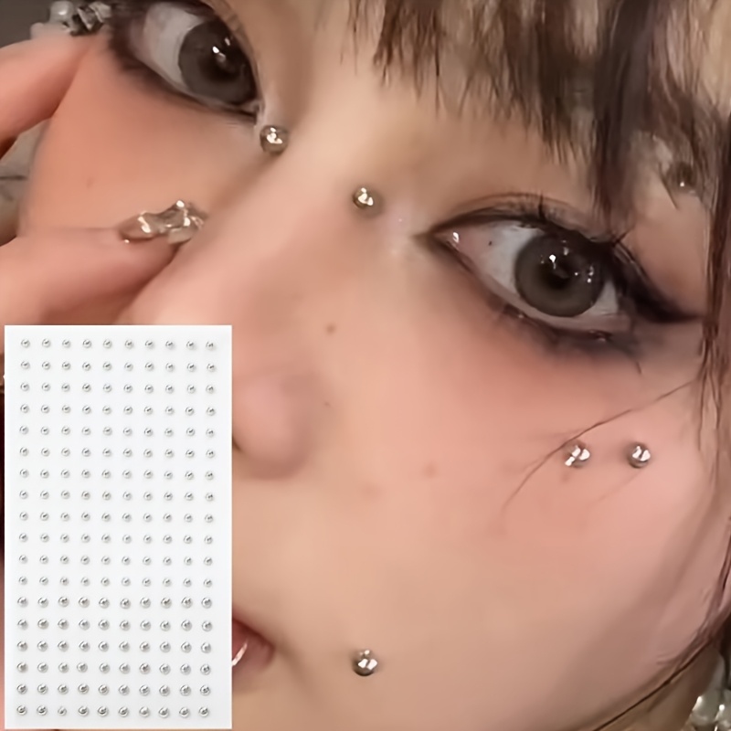 Body Jewelry Kit - 4pcs Set of Piercing-Free Self-Adhesive Fake