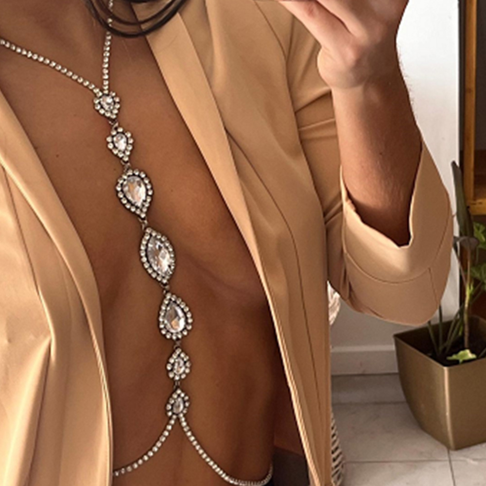 Fashion Sexy Water Drop Neckla - Body Jewelry Luxury ulasan dan harga