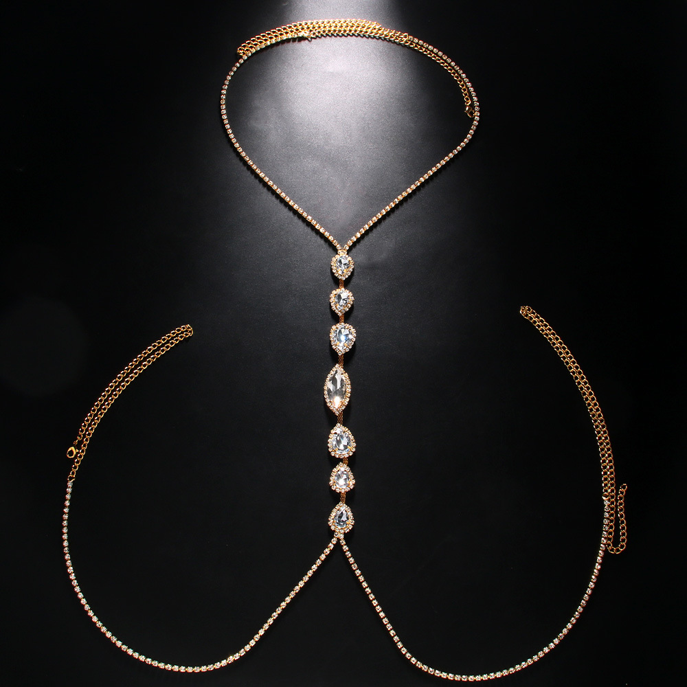 Fashion Sexy Water Drop Neckla - Body Jewelry Luxury ulasan dan harga