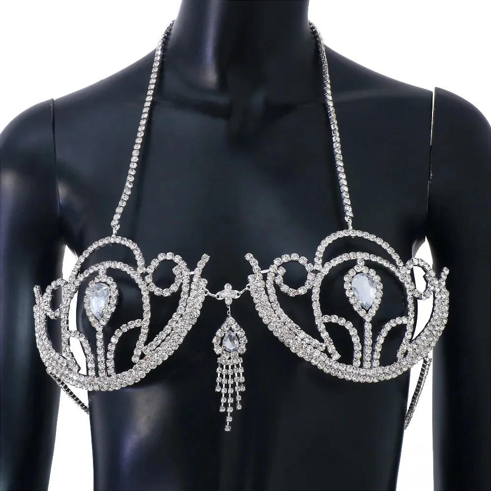 Luxury Rhinestone Bikini Bra G - Body Jewelry Luxury ulasan dan harga