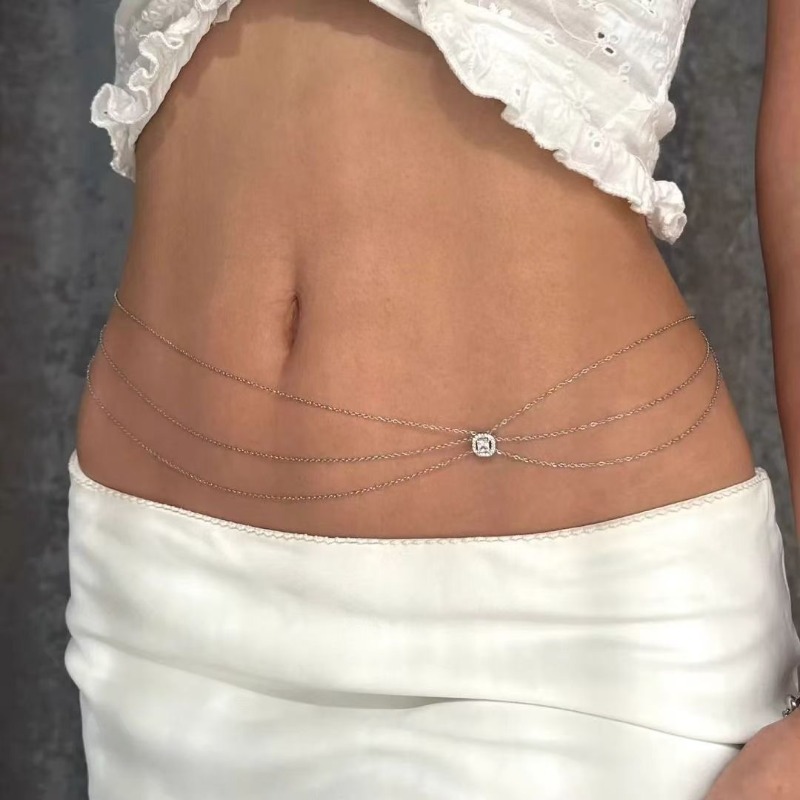 Summer  Hot Metal Waist Chain  - Body Jewelry Luxury ulasan dan harga
