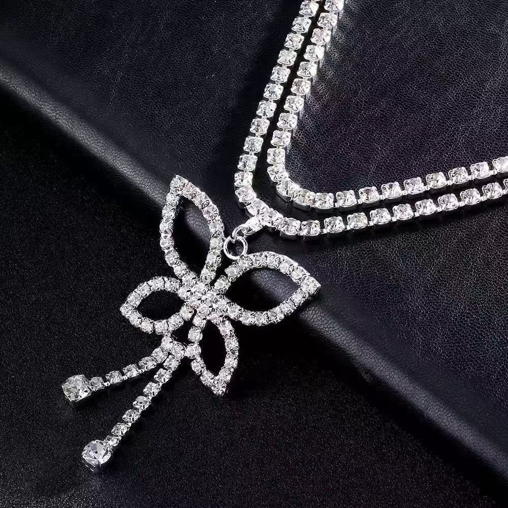 Luxury Rhinestone Double Chain - Body Jewelry Luxury ulasan dan harga