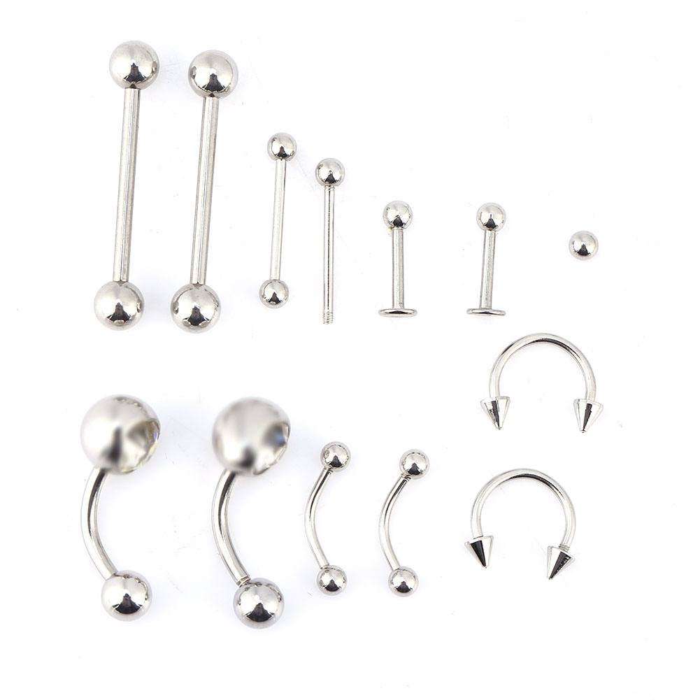 20pcs /set Tongue Nose Belly B - Body Jewelry Kit ulasan dan harga
