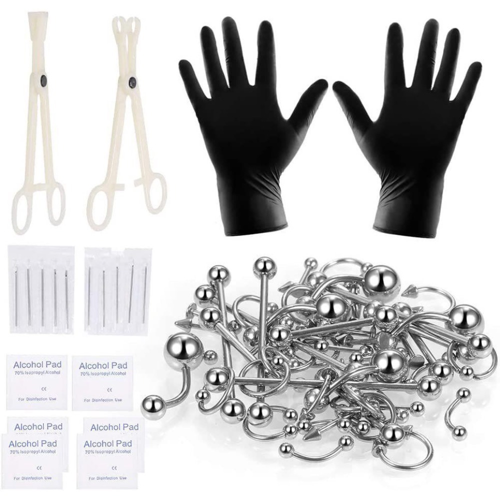 150/140/85/70/42Pcs Body Pierc - Body Jewelry Kit ulasan dan harga