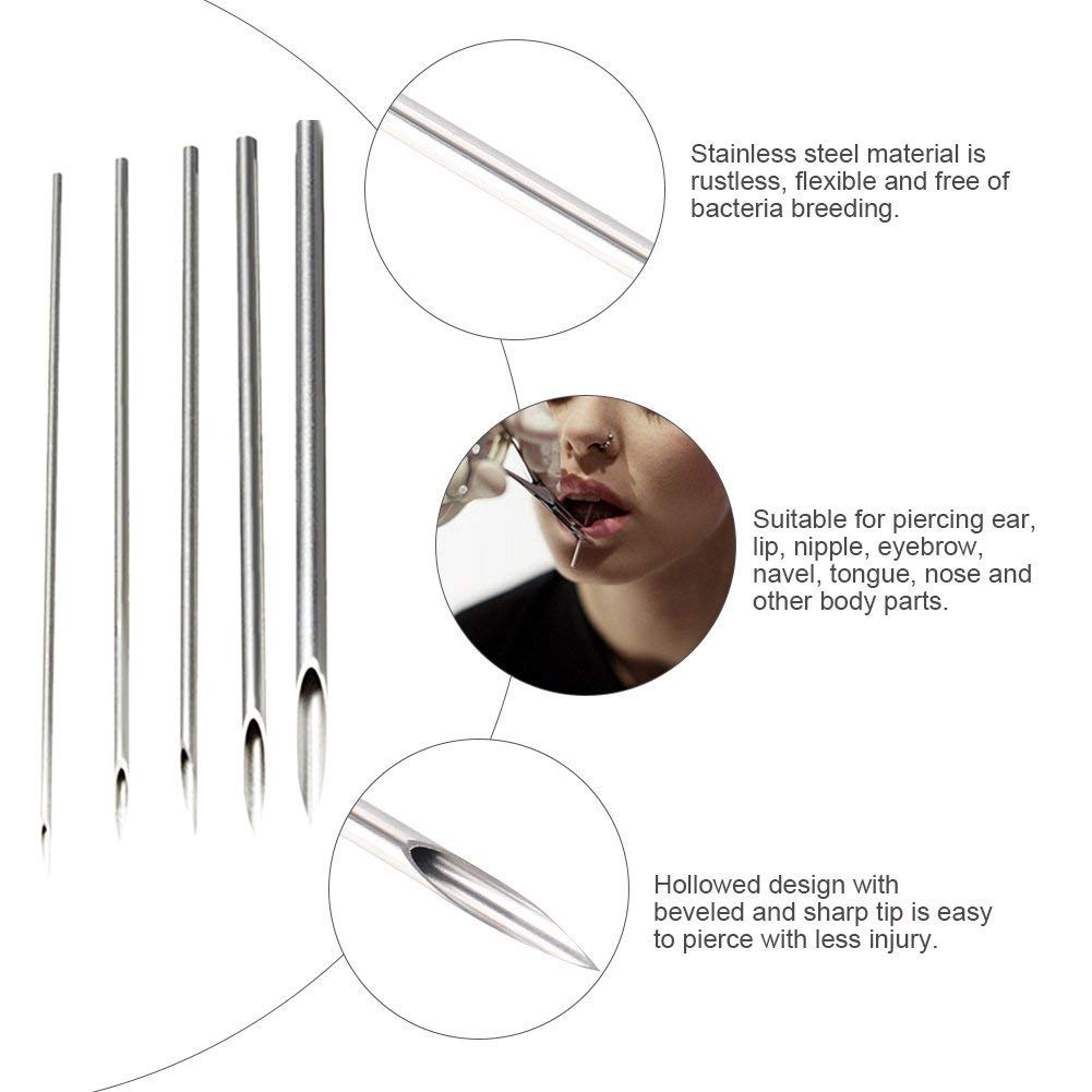 12G 14G 16G 18G 20G 5/10/30/50 - Body Jewelry Kit ulasan dan harga