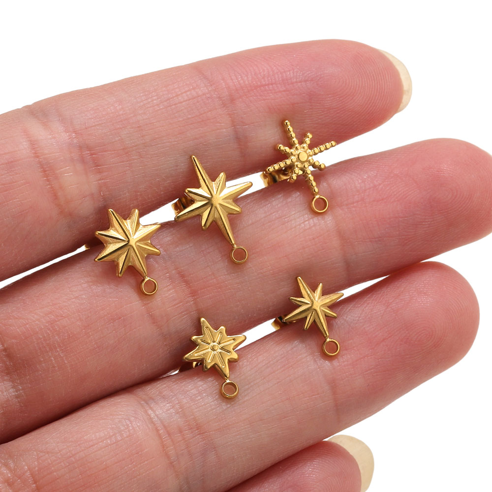 6pcs Stainless Steel Star Earr - Body Jewelry Kit ulasan dan harga