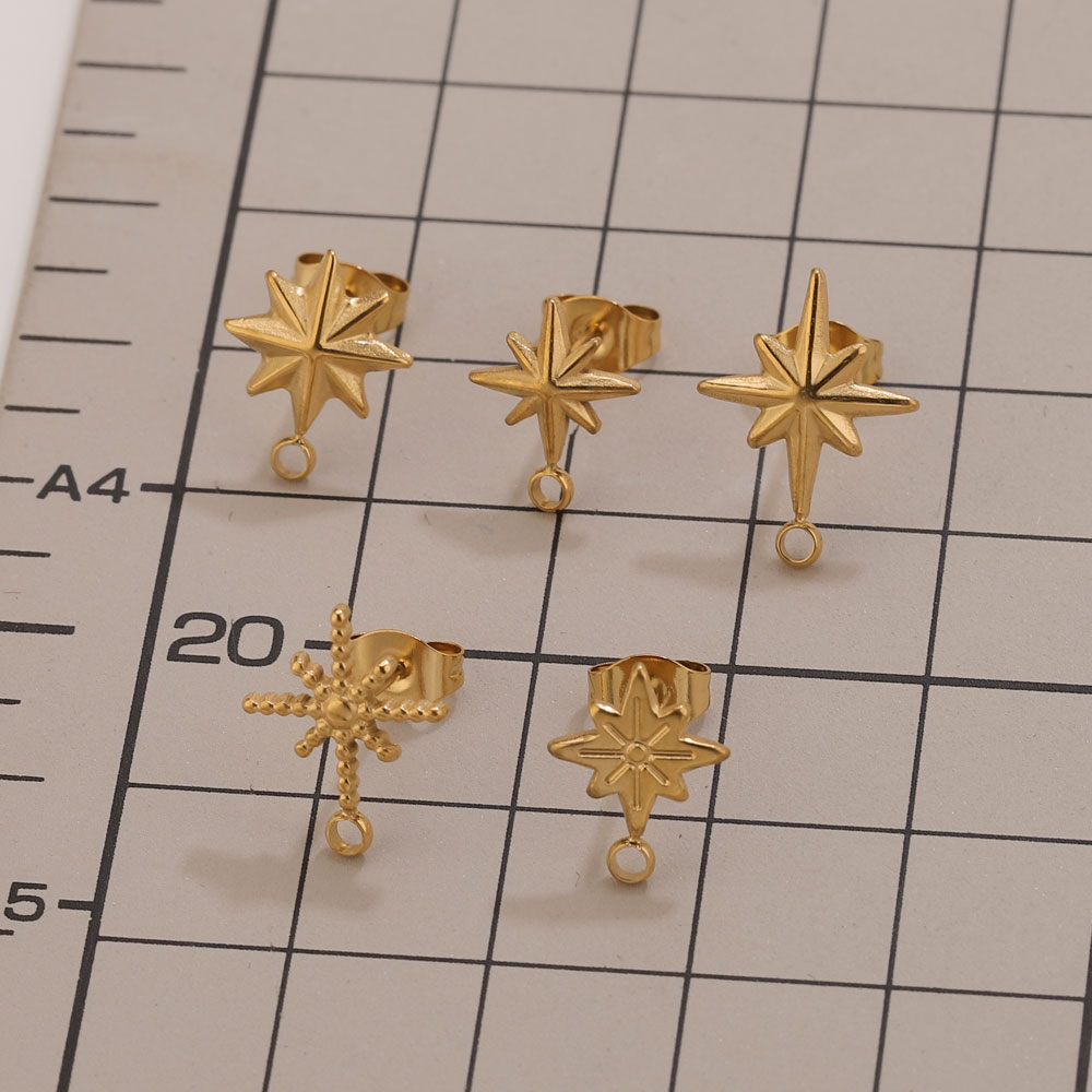 6pcs Stainless Steel Star Earr - Body Jewelry Kit ulasan dan harga