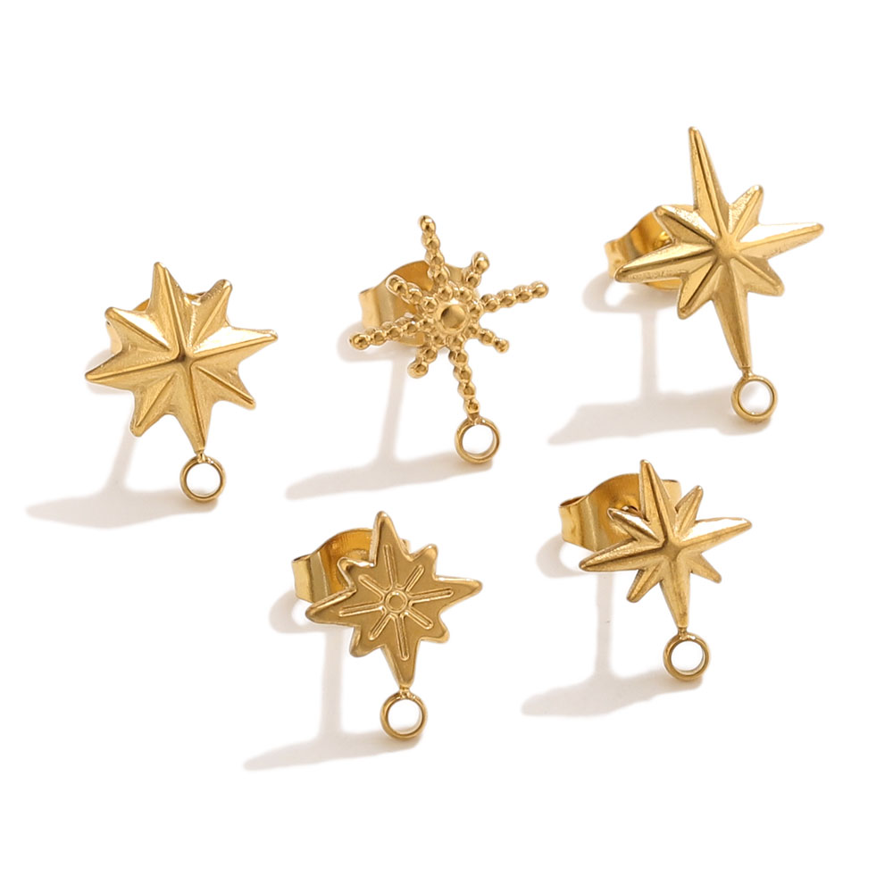 6pcs Stainless Steel Star Earr - Body Jewelry Kit ulasan dan harga