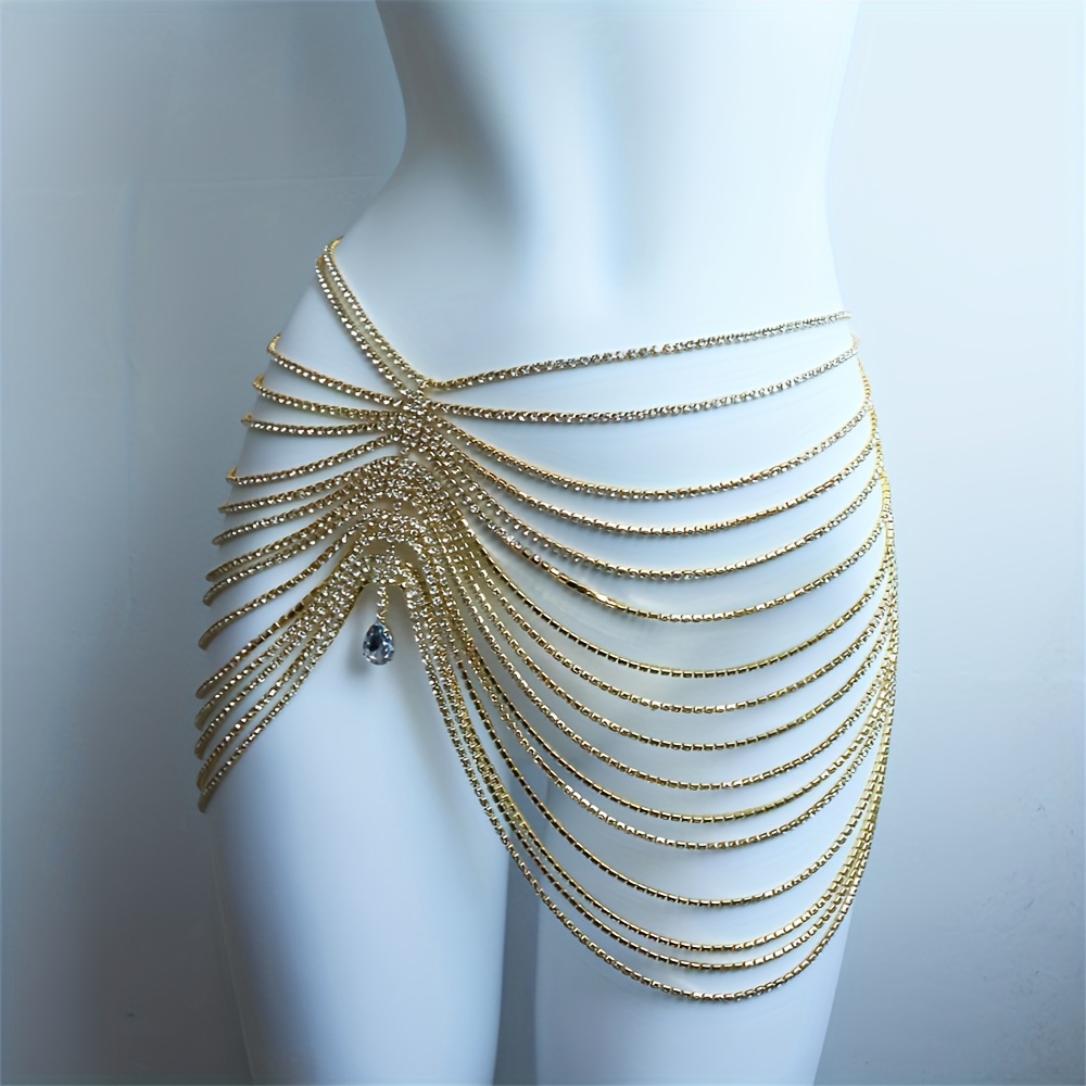 1PCS Sexy Shiny Tassel Crystal - Body Jewelry Luxury ulasan dan harga