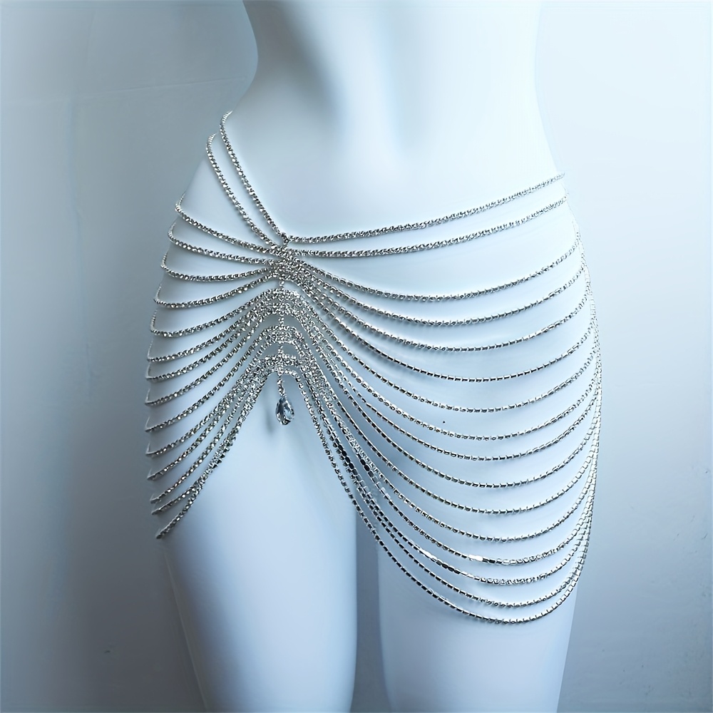 1PCS Sexy Shiny Tassel Crystal - Body Jewelry Luxury ulasan dan harga