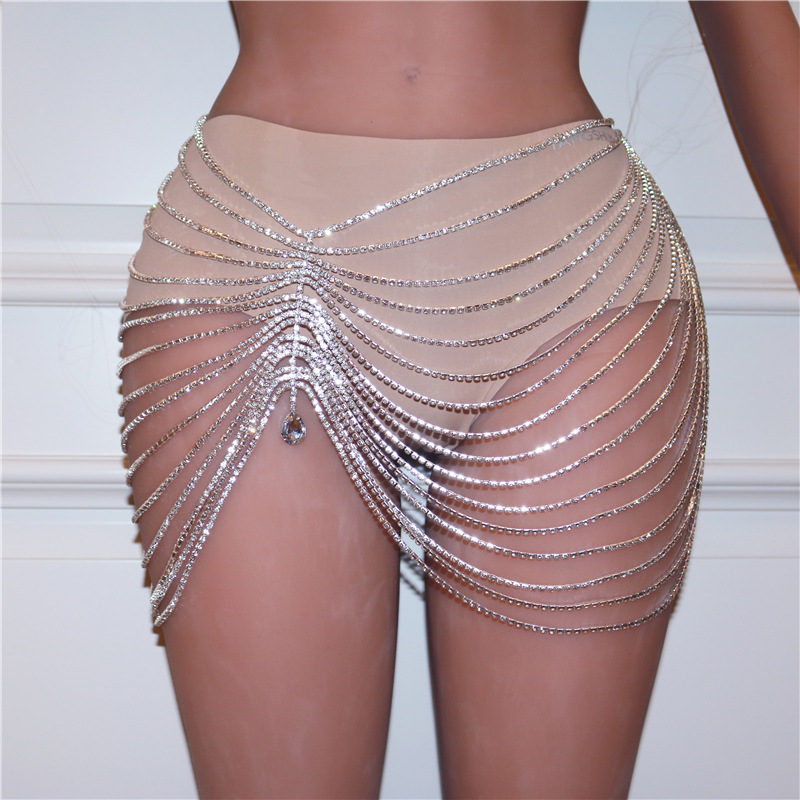 1PCS Sexy Shiny Tassel Crystal - Body Jewelry Luxury ulasan dan harga