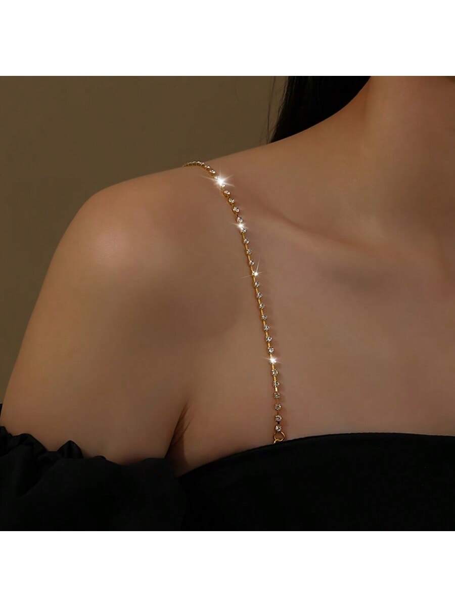Elegant adjustable rhinestone  - Body Jewelry Bra ulasan dan harga
