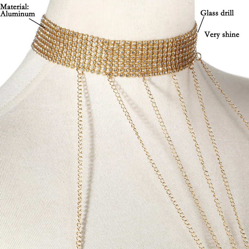 Gold Color Body Chain Women  R - Body Jewelry Luxury ulasan dan harga