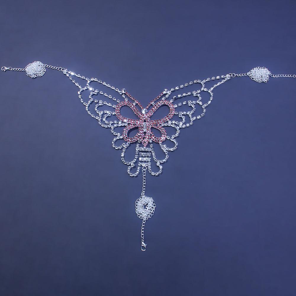 Sexy Butterfly Rhinestone Chai - Body Jewelry Kit ulasan dan harga