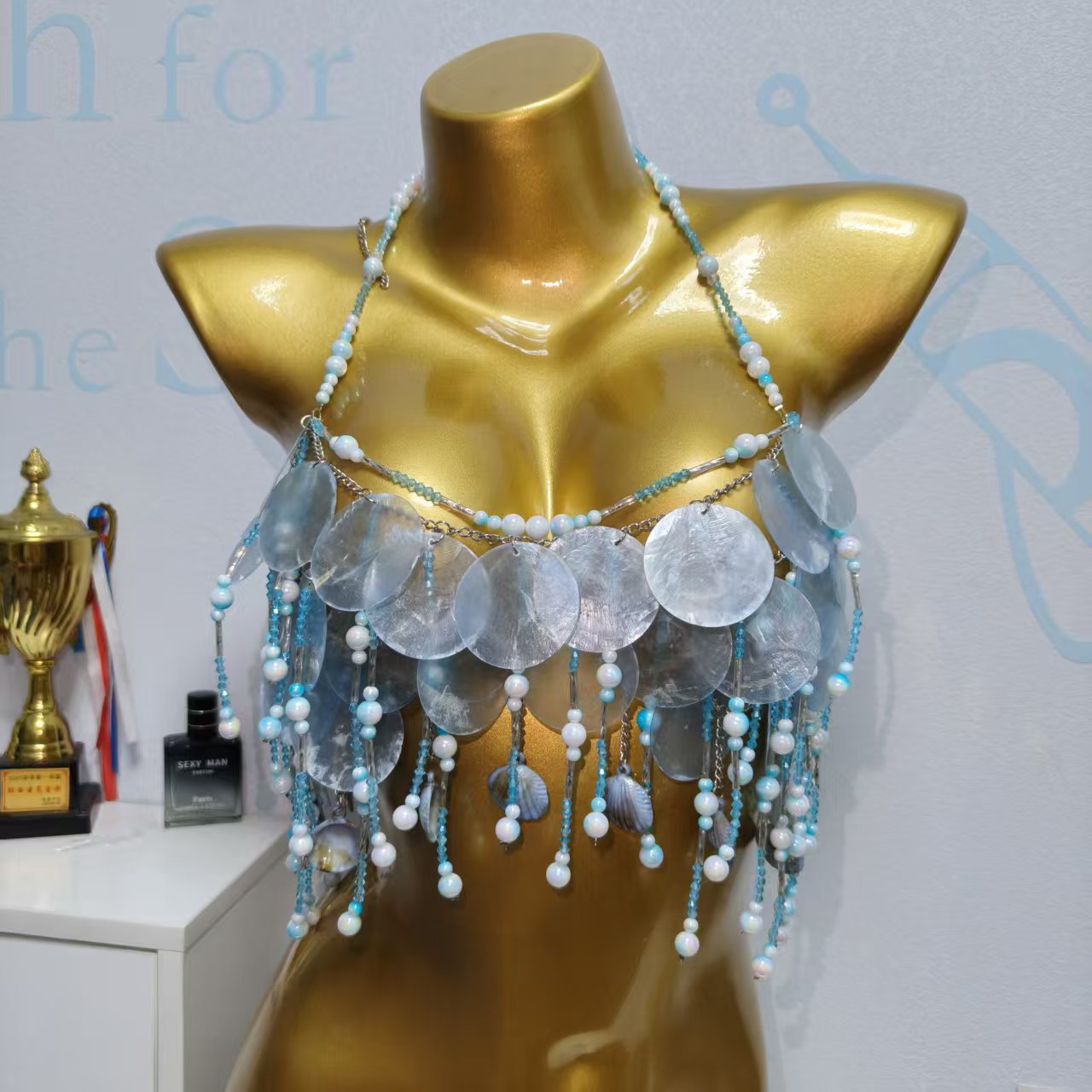 Handmade Sparkly Mermaid Top C - Body Jewelry Bra ulasan dan harga