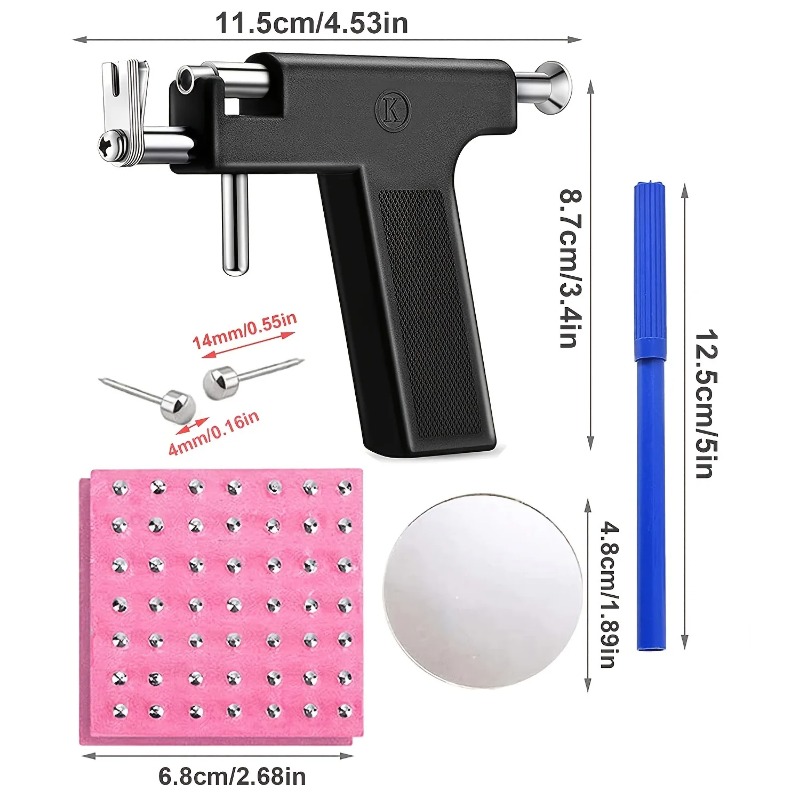 Professional Ear Piercing Gun  - Body Jewelry Kit ulasan dan harga
