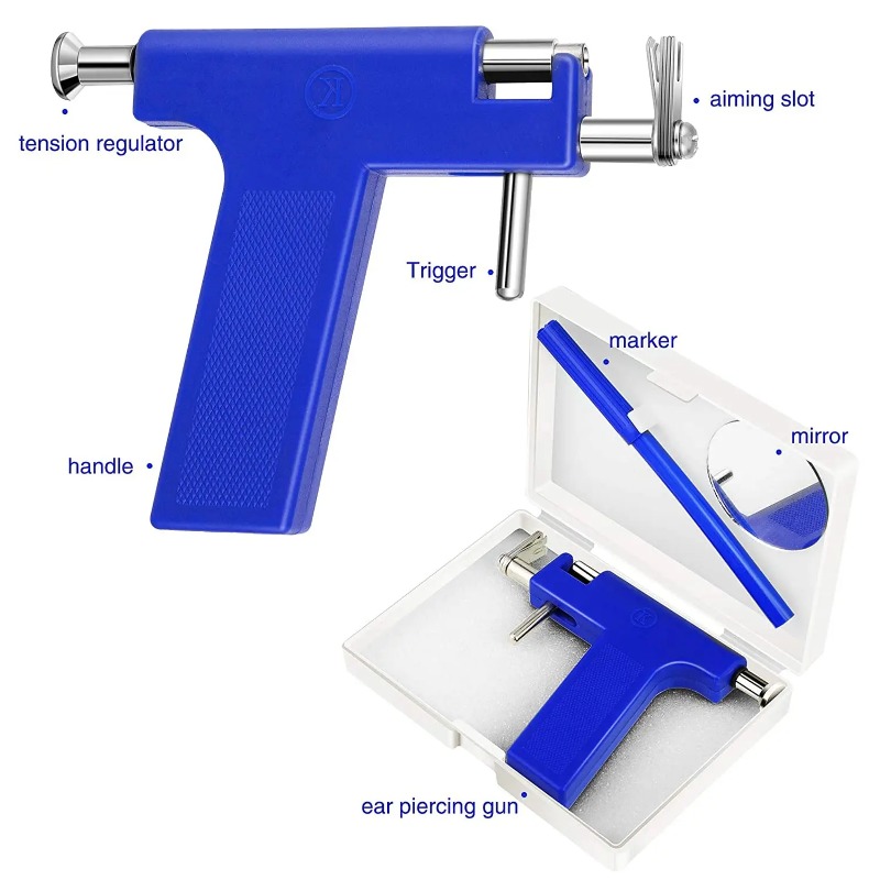 Professional Ear Piercing Gun  - Body Jewelry Kit ulasan dan harga