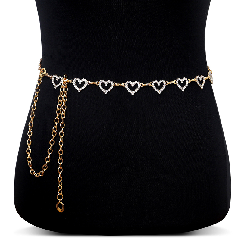 Fashion Rhinestone Heart Waist - Body Jewelry Types ulasan dan harga