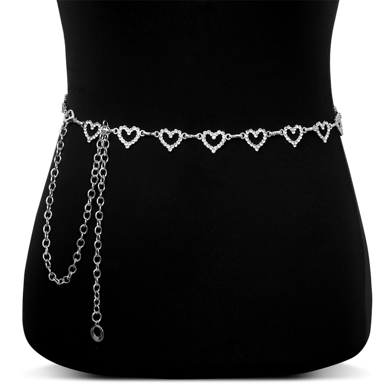 Fashion Rhinestone Heart Waist - Body Jewelry Types ulasan dan harga