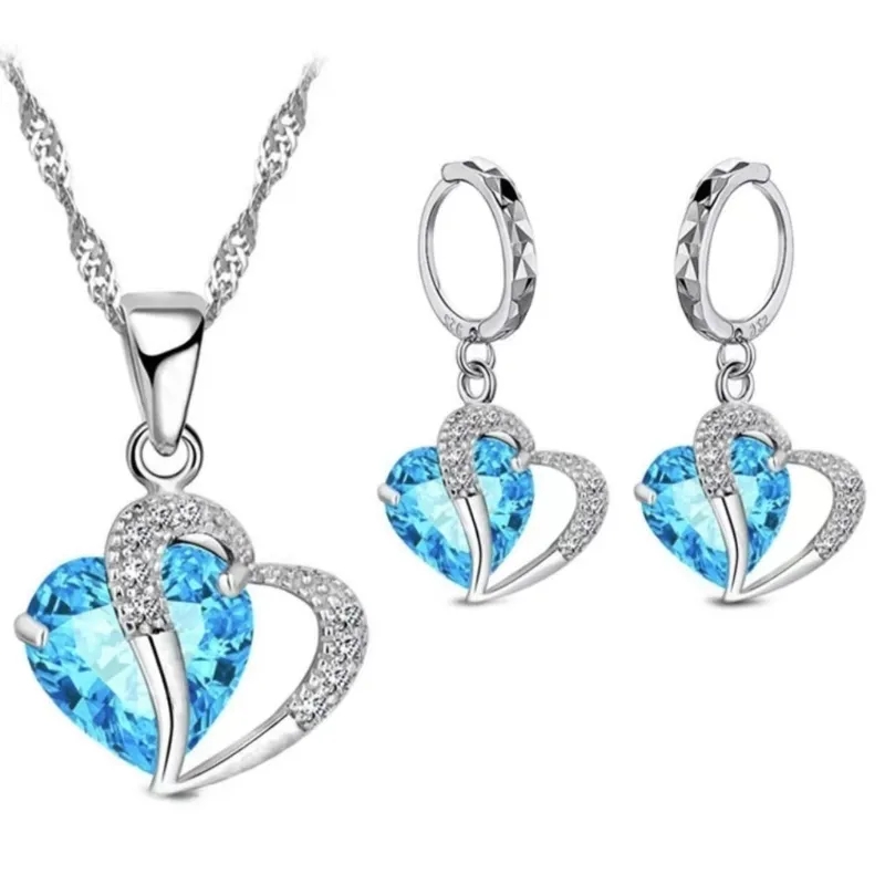 Luxury Women 925 Sterling Silv - Body Jewelry Kit ulasan dan harga