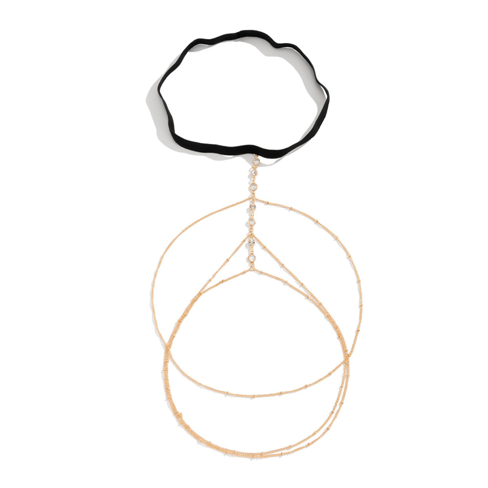 Boho Elastic Band Crystal Leg  - Body Jewelry Types ulasan dan harga