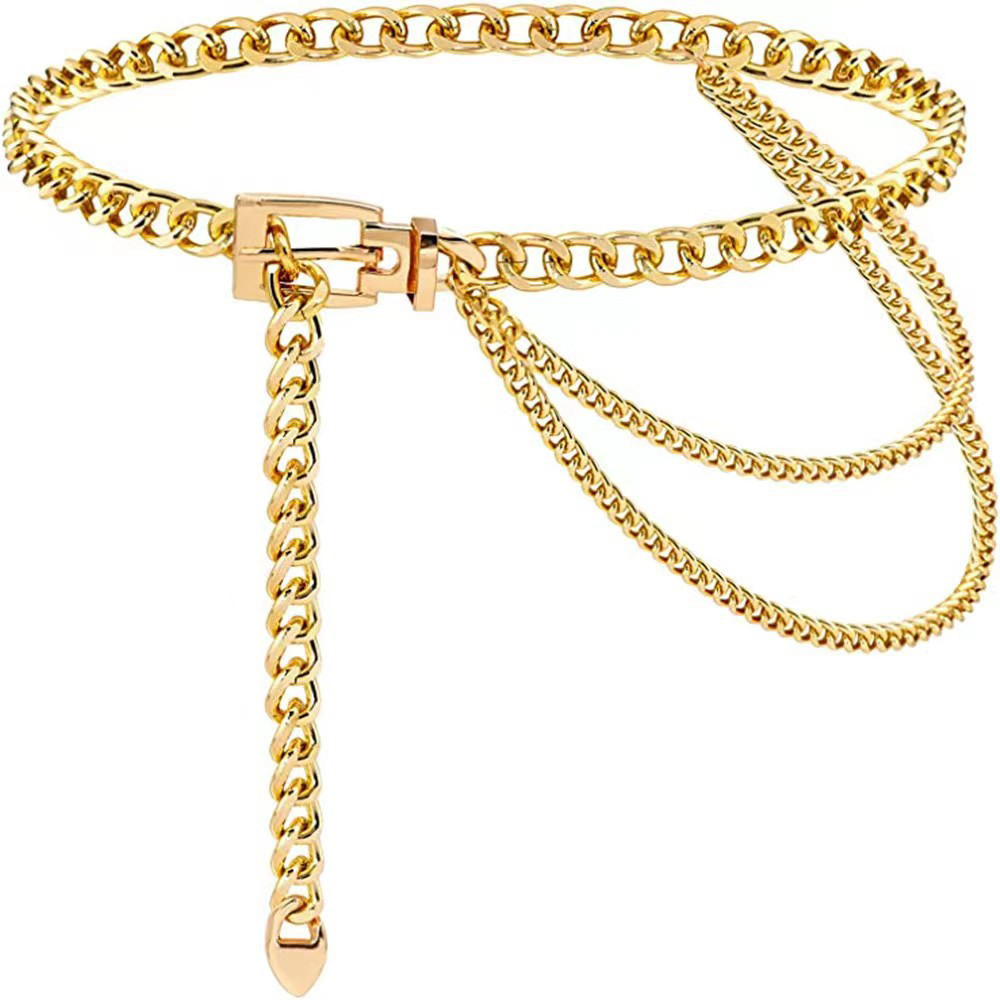 Punk Waist Chain Metal Belt La - Body Jewelry Types ulasan dan harga