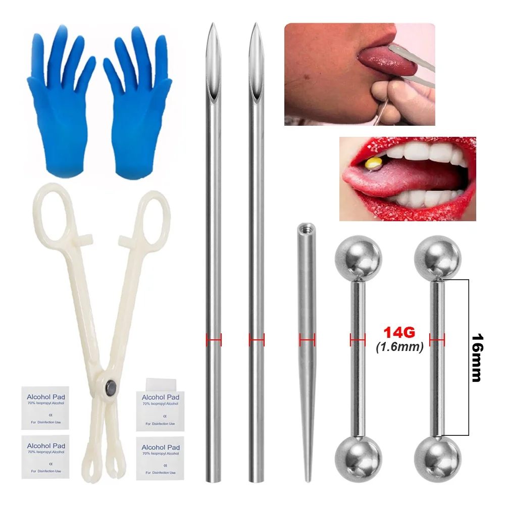 Professional Sterile Body Pier - Body Jewelry Kit ulasan dan harga