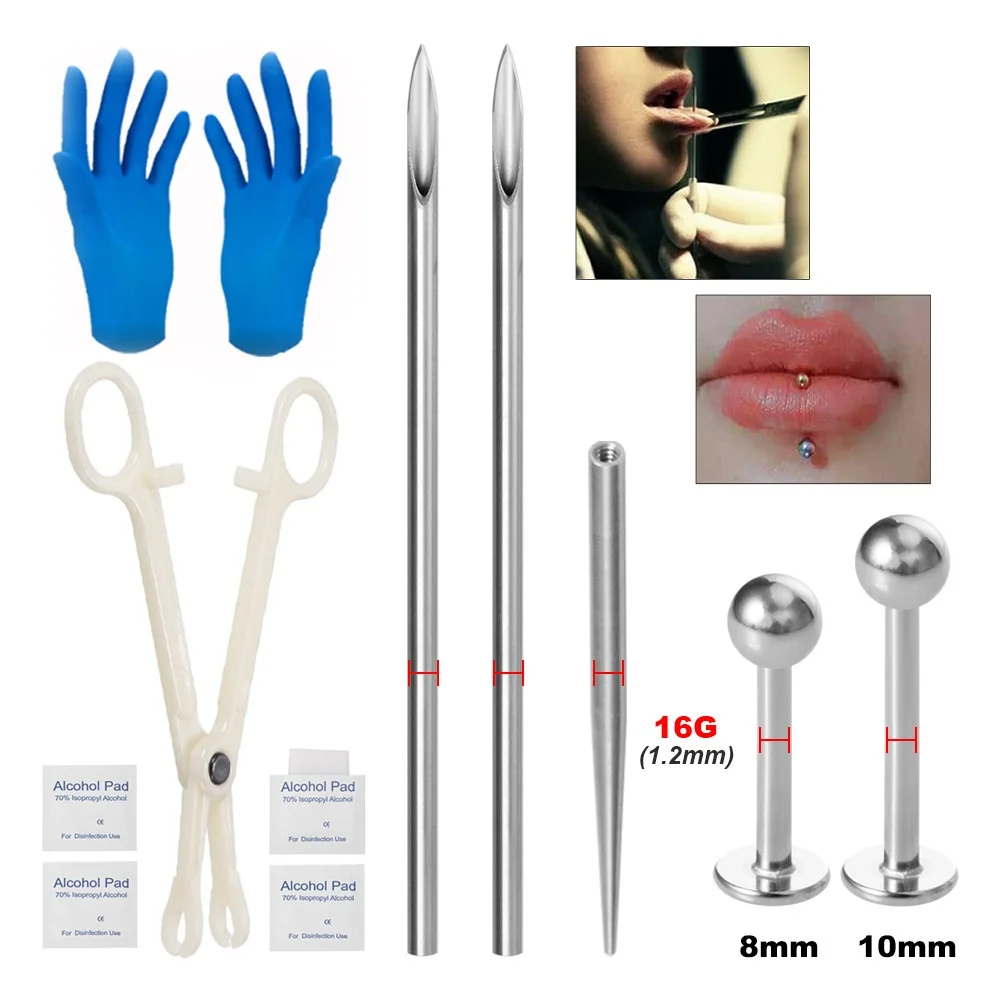 Professional Sterile Body Pier - Body Jewelry Kit ulasan dan harga