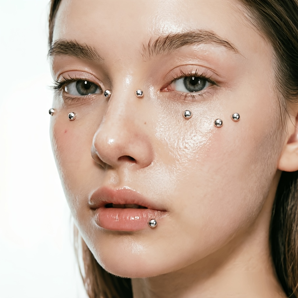 4pcs Set of Piercing-Free Self - Body Jewelry Kit ulasan dan harga