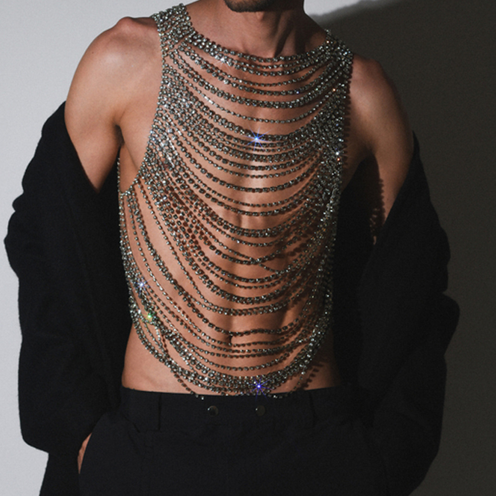 Fashion Luxurious Bling Men Wo - Body Jewelry Luxury ulasan dan harga