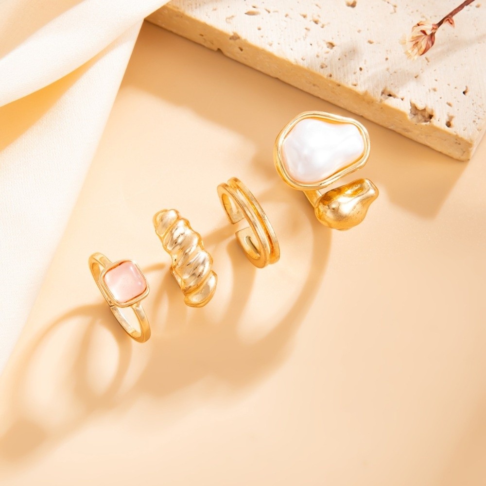 Irregular Pearl Toe Ring Set T - Body Jewelry Kit ulasan dan harga